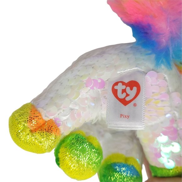 Ty Flippables Pixy Unicorn Plush Changing Sequins 7 Inch Stuffed Animal Toys Lot - Picture 10 of 10